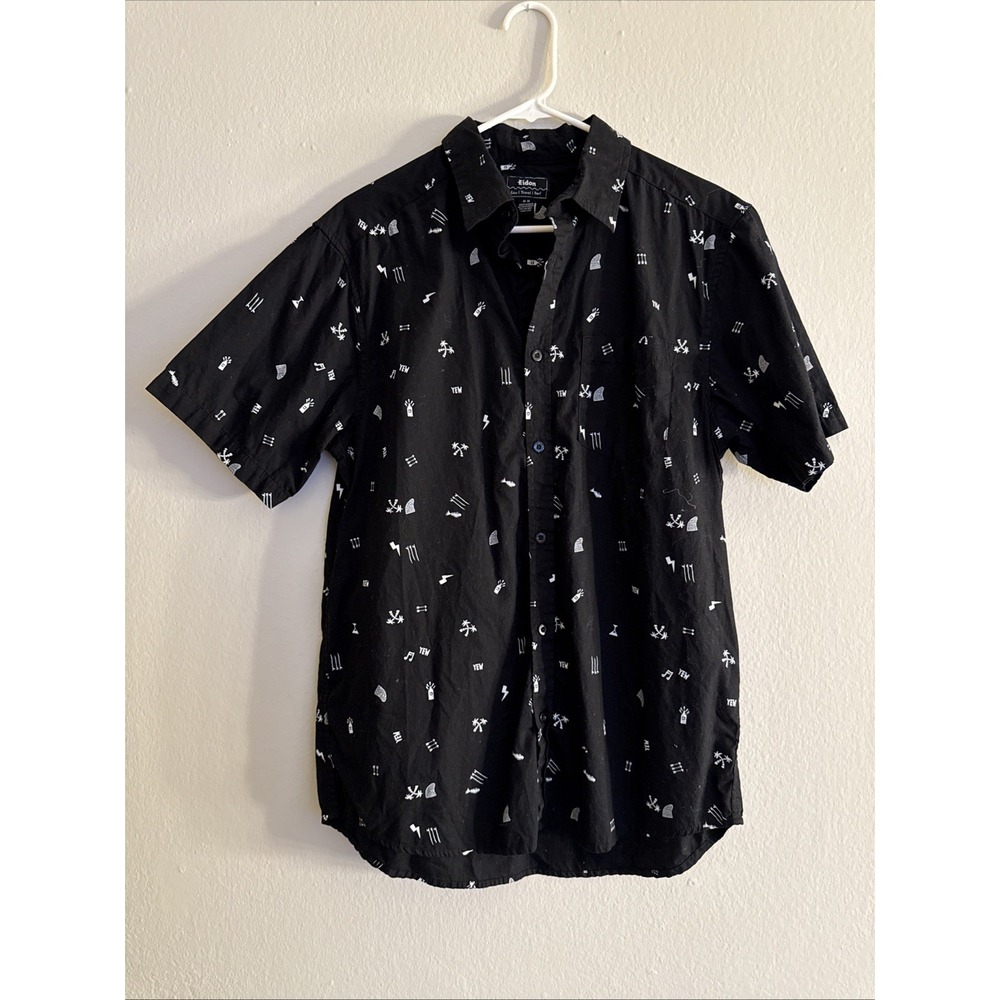 Eidon t-shirt surfing big wave size M surf carve turn waves Button Up SS